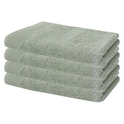 Picture of Elvire Set of 4 Cotton Hand Towels Size 600GSM in Sage by Bambury