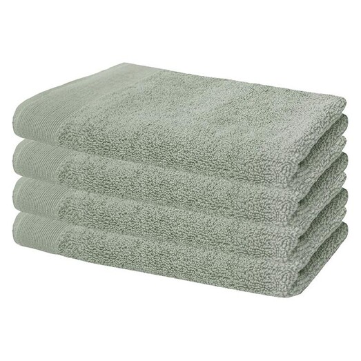 Picture of Elvire Set of 4 Cotton Hand Towels Size 600GSM in Sage by Bambury