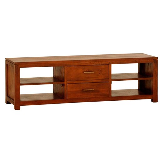 Picture of Elysee 2 Centre Drawer Timber Entertainment Unit, Pecan Mahogany Light Pecan Kayu Estate