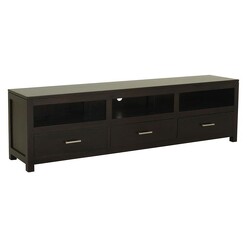 Picture of Elysee 3 Drawer Timber Entertainment Unit, Chocolate Mahogany Kayu Estate