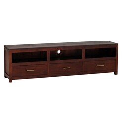 Picture of Elysee 3 Drawer Timber Entertainment Unit, Mahogany Kayu Estate