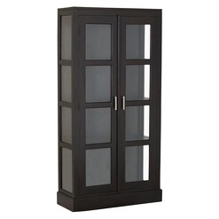 Picture of Elysee Timber Display Cabinet, Chocolate Mahogany Kayu Estate