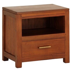 Picture of Elysee Timber Side Table, Pecan Mahogany Light Pecan Kayu Estate