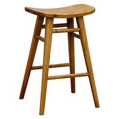 Picture of Emeli Mahogany Bar Stool in Brown by Kayu Estate