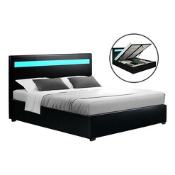 Picture of Emile LED Storage Bed Faux Leather Assorted Resort Living