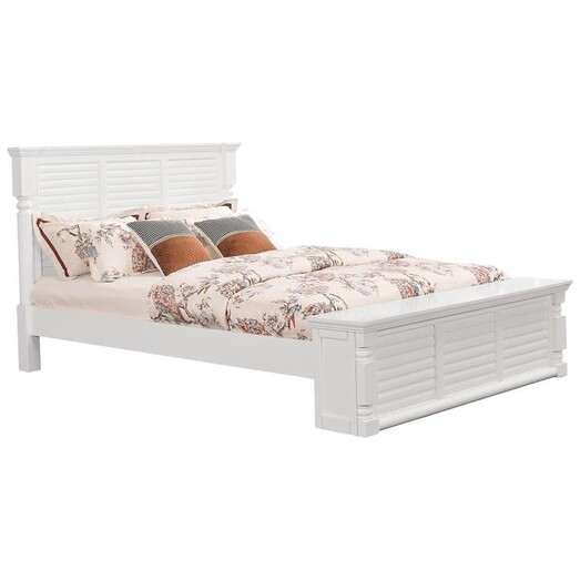 Picture of Emily Hampton Solid Wooden Bed Frame King Size - White Picture of Emily Hampton Solid Wooden Bed Frame King Size - White