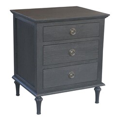 Picture of Emmerson Timber Side Table in Black by Jac Home Living