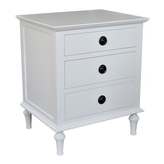 Picture of Emmerson Timber Side Table in White by Jac Home Living