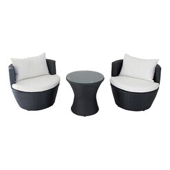 Picture of Emons 3-Piece Outdoor Lounge Set Wicker Assorted Homeflex