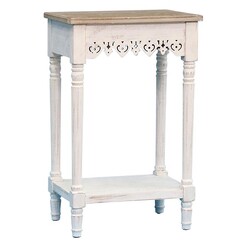 Picture of Emporium Fleur Console Table in White/Natural by Artisan Homewares