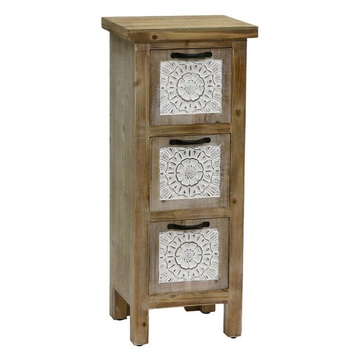 Picture of Emporium Wooden Mandala 3 Drawer Filing Cabinet Artisan Homewares