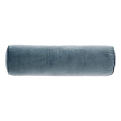 Picture of Enrique Velvet Bolster in Blue by Linen House