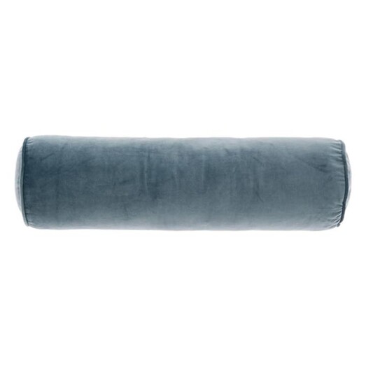 Picture of Enrique Velvet Bolster in Blue by Linen House