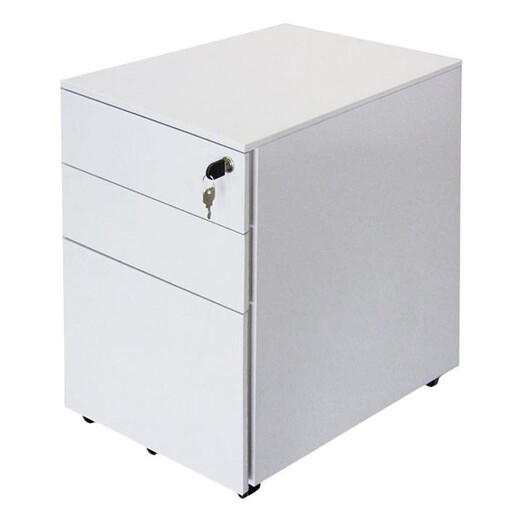 Picture of EP Pedestal Cabinet Steel White/Black Diami