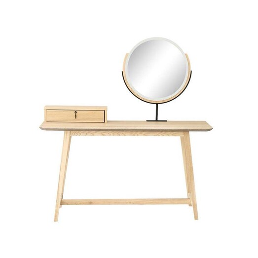 Picture of Epica 1-Drawer Console Dressing Table With Mirror - Natural