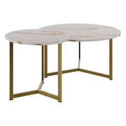 Picture of Erabella 2-Piece Nesting Coffee Table Set Wood Assorted Regal Royal Design