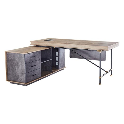 Picture of Eren Cabinet Desk, 180cm MDF Tobacco Iniko