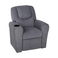 Picture of Erika Kids Recliner Chair, Grey Linen Big Fun Club