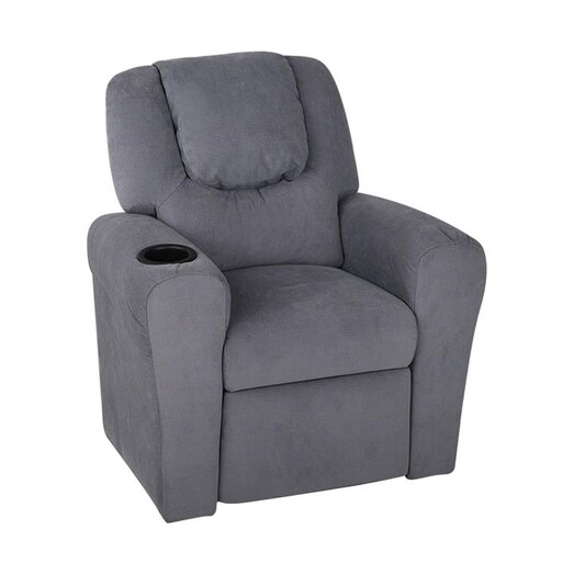 Picture of Erika Kids Recliner Chair, Grey Linen Big Fun Club