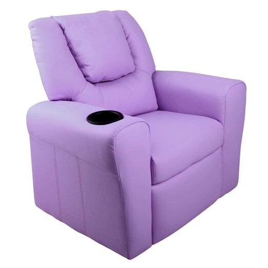 Picture of Erika Kids Recliner Chair, Purple Faux Leather Big Fun Club