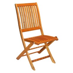 Picture of Espanyol Folding Outdoor Dining Chair Wood Natural QFurniture