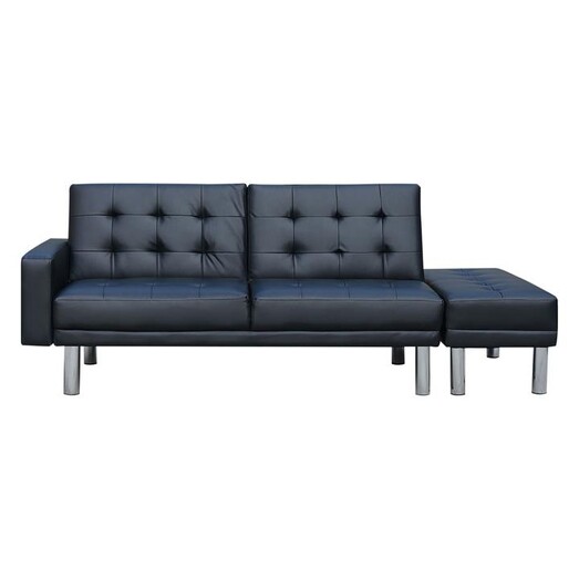 Picture of Espen 3-Seater Faux Leather Sofa Bed Light Grey Unique Home