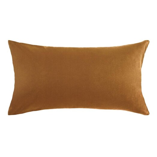 Picture of Etro Breakfast Cushion with Feather Fill in Orange by L&M Home Picture of Etro Breakfast Cushion with Feather Fill in Orange by L&M Home