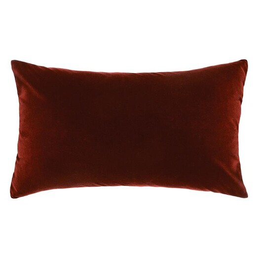 Picture of Etro Velvet Breakfast Cushion in Red by L&M Home