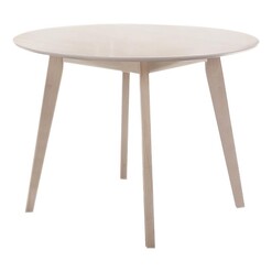 Picture of Eva Round Dining Table Oak White Wash E-living