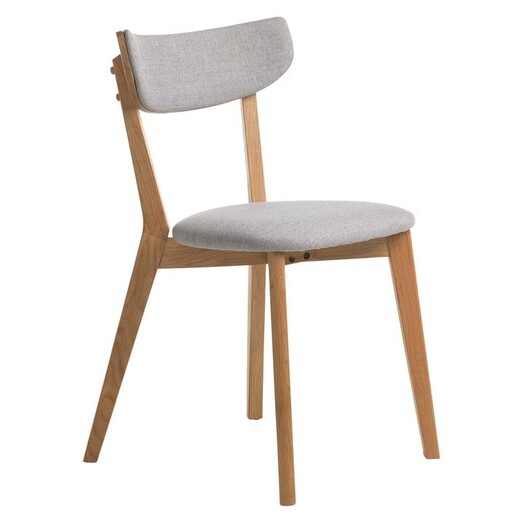 Picture of Eveline Dining Chair Fabric Light Grey Iniko