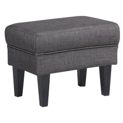 Picture of Evie Ottoman in Dark Grey by Dover Mason