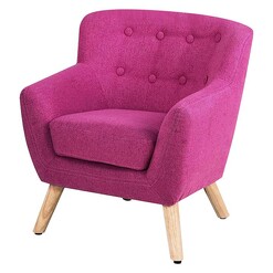 Picture of Evvie Kids' Armchair, Pink Fabric Big Fun Club