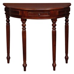 Picture of Ezra Half Round Console Table Mahogany Kayu Estate