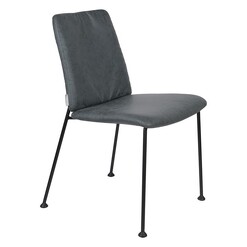 Picture of Fab PU Leather Dining Chair in Grey by Zuiver