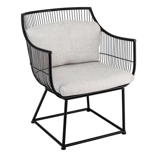 Picture of Fabien Chair Metal Black/Light Grey Amalfi