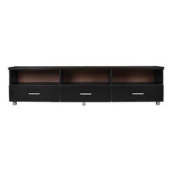 Picture of Fabula 3 Drawer Entertainment Unit MDF Black HEQS