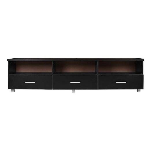 Picture of Fabula 3 Drawer Entertainment Unit MDF Black HEQS
