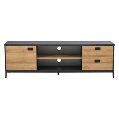 Picture of Fainlight Entertainment Unit MDF Natura/Black HEQS