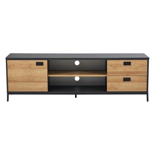 Picture of Fainlight Entertainment Unit MDF Natura/Black HEQS