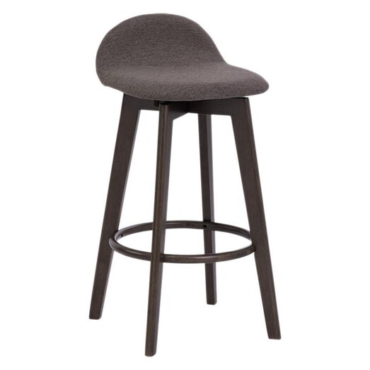 Picture of Fallon Oak & Fabric Bar Stool in Walnut by Iniko Picture of Fallon Oak & Fabric Bar Stool in Walnut by Iniko