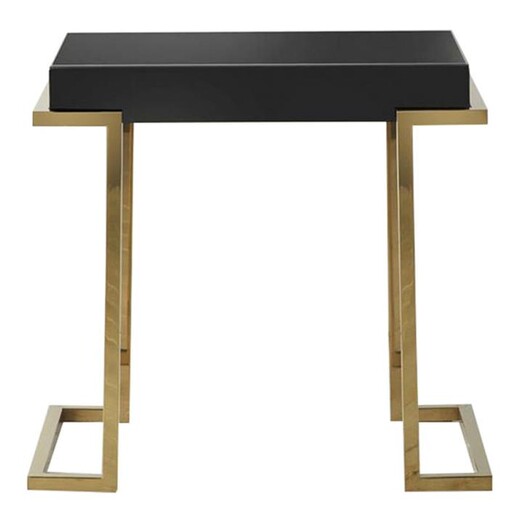 Picture of Faron Side Table Metal Black/Gold Castle Road Interiors