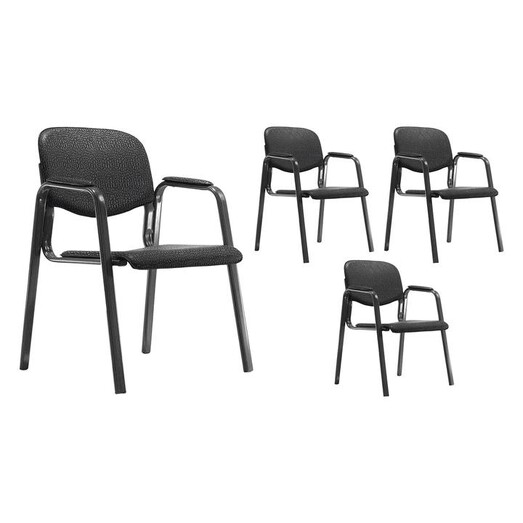 Picture of Fellows Armchair (Set of 4) Faux Leather Black UBiZ Furniture