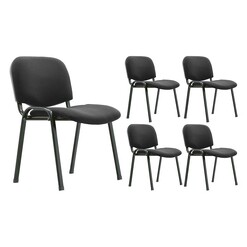 Picture of Fellows Chair (Set of 5) Faux Leather Black UBiZ Furniture