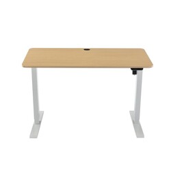 Picture of Fenge Height-Adjustable Electric Sit And Stand Office Study Comptuer Desk 120cm W/ USB Charging Port Natural