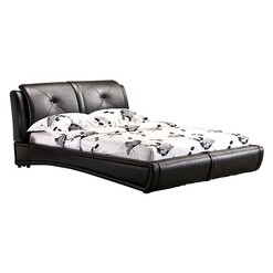 Picture of Fenton Bed Faux Leather Black Rothbury Home