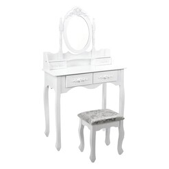 Picture of Ferla Dressing Table & Stool MDF White Resort Living