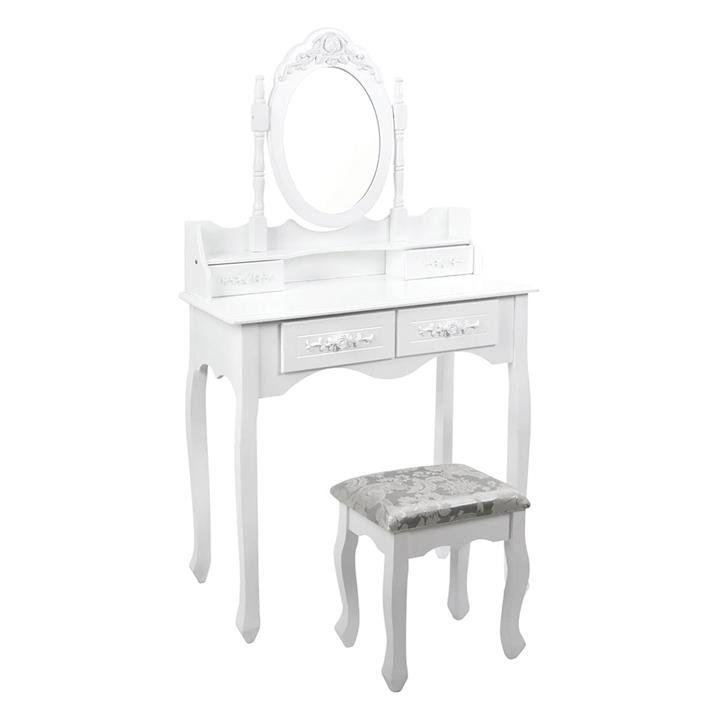 Picture of Ferla Dressing Table & Stool MDF White Resort Living
