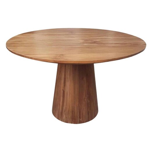 Picture of Fernando Round Teak Dining Table Size 120cm in Timber by Abide Interiors