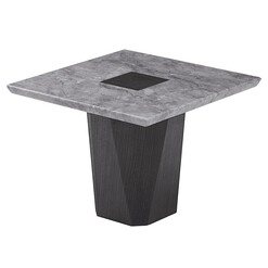 Picture of Filippa Marble Luxurious Square Lamp End Side Table - Grey & Brown