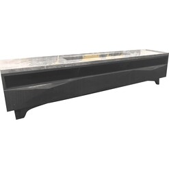 Picture of Filippa Marble Luxurious TV Stand Entertainment Unit Storage Cabinet - Grey & Brown